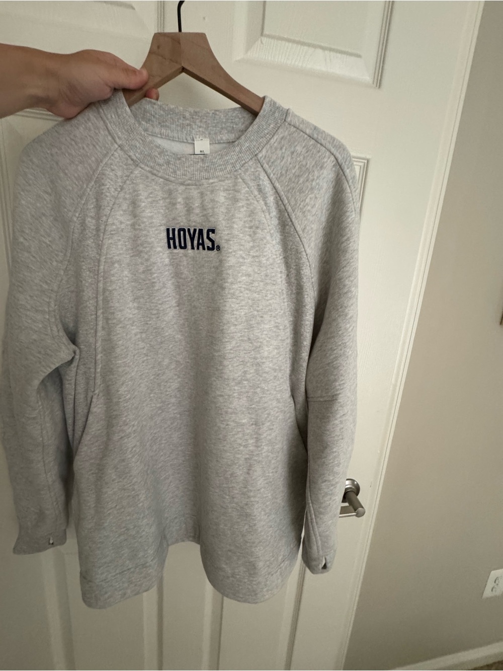 lululemon athletica Heather Gray Georgetown HOYAS Crewneck Sweatshirt